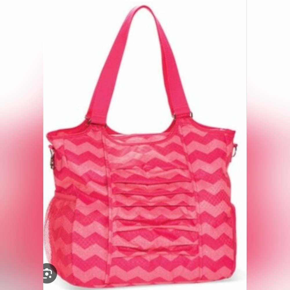Pink Thirty-One Chevron All Pro Tote Bag